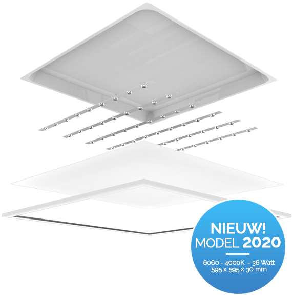 40w LED paneel 595x595mm